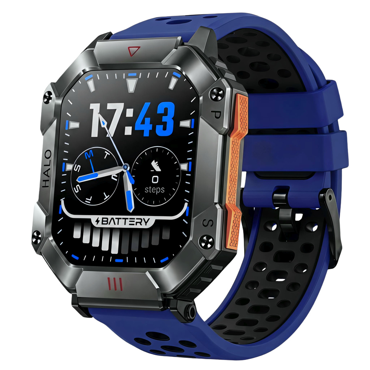 Розумний смарт годинник Smart Racer K+ Blue Rider з компасом, 3 ремінці