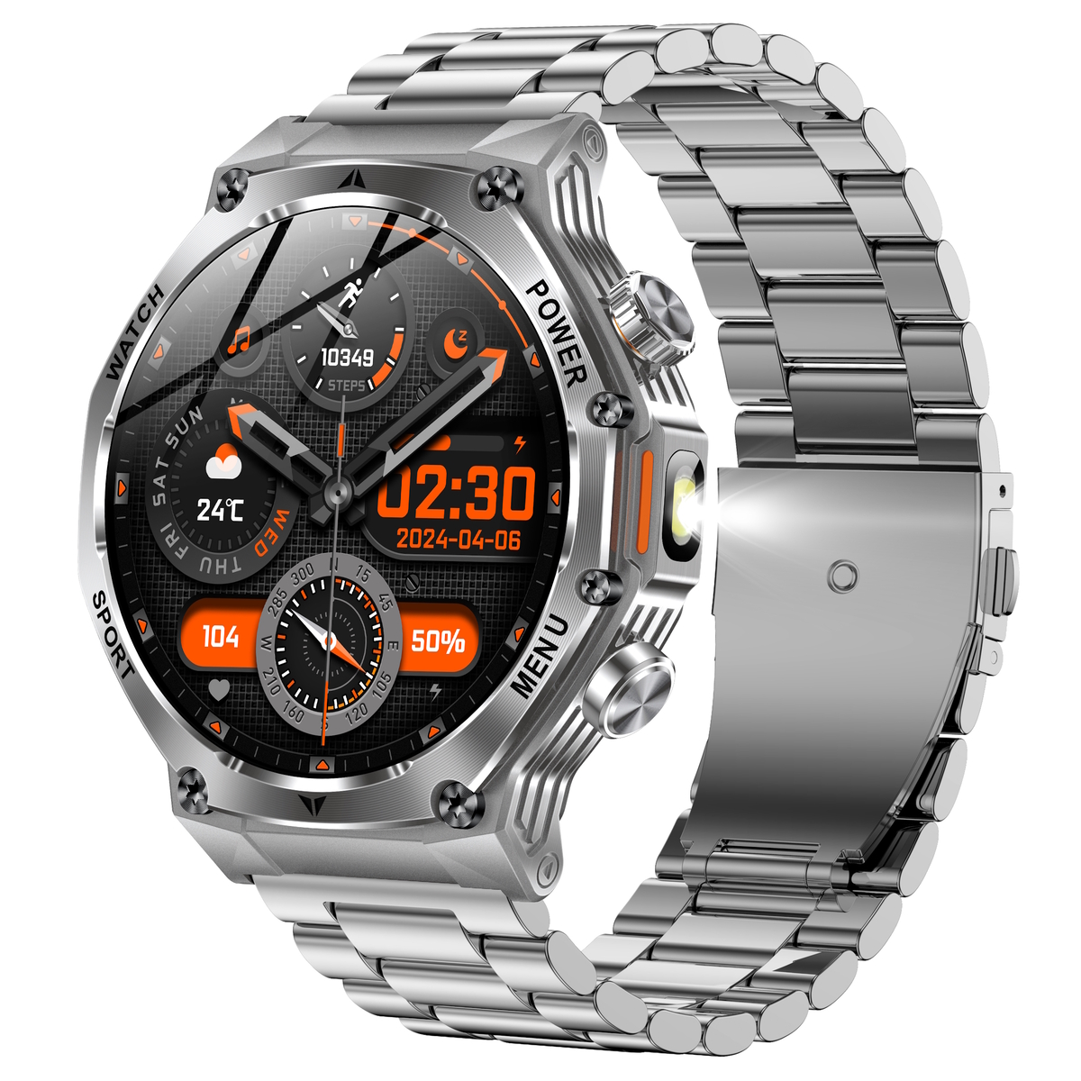 Умные смарт-часы Smart Surf X Pro Silver Steel, 2 ремешка