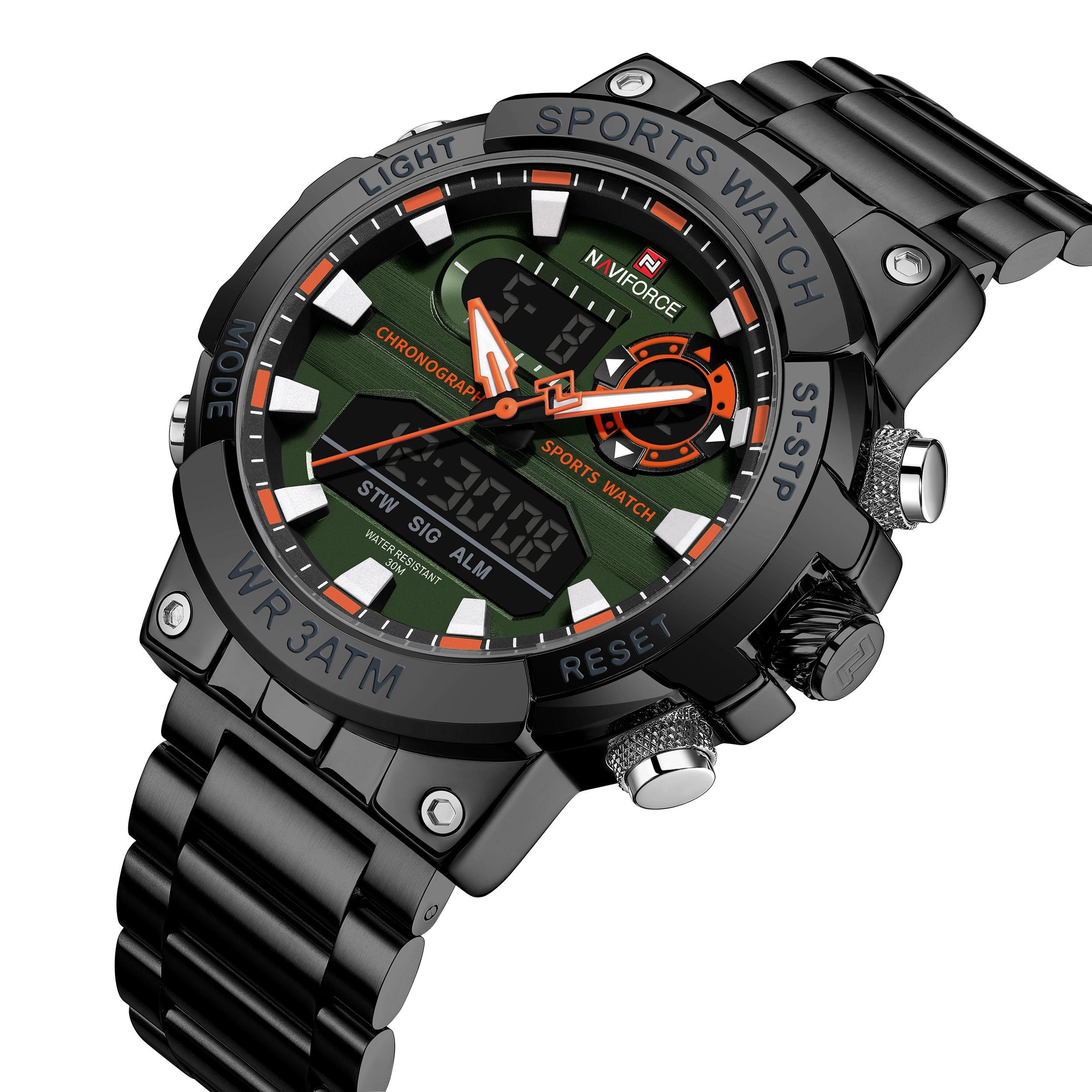 Чоловічий спортивний тактичний годинник Naviforce Brutal