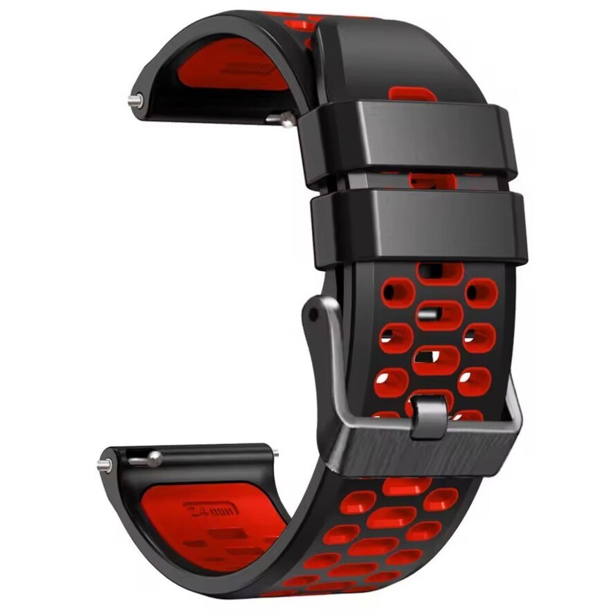 Ремінець каучуковий Brutal Red Black 22 мм