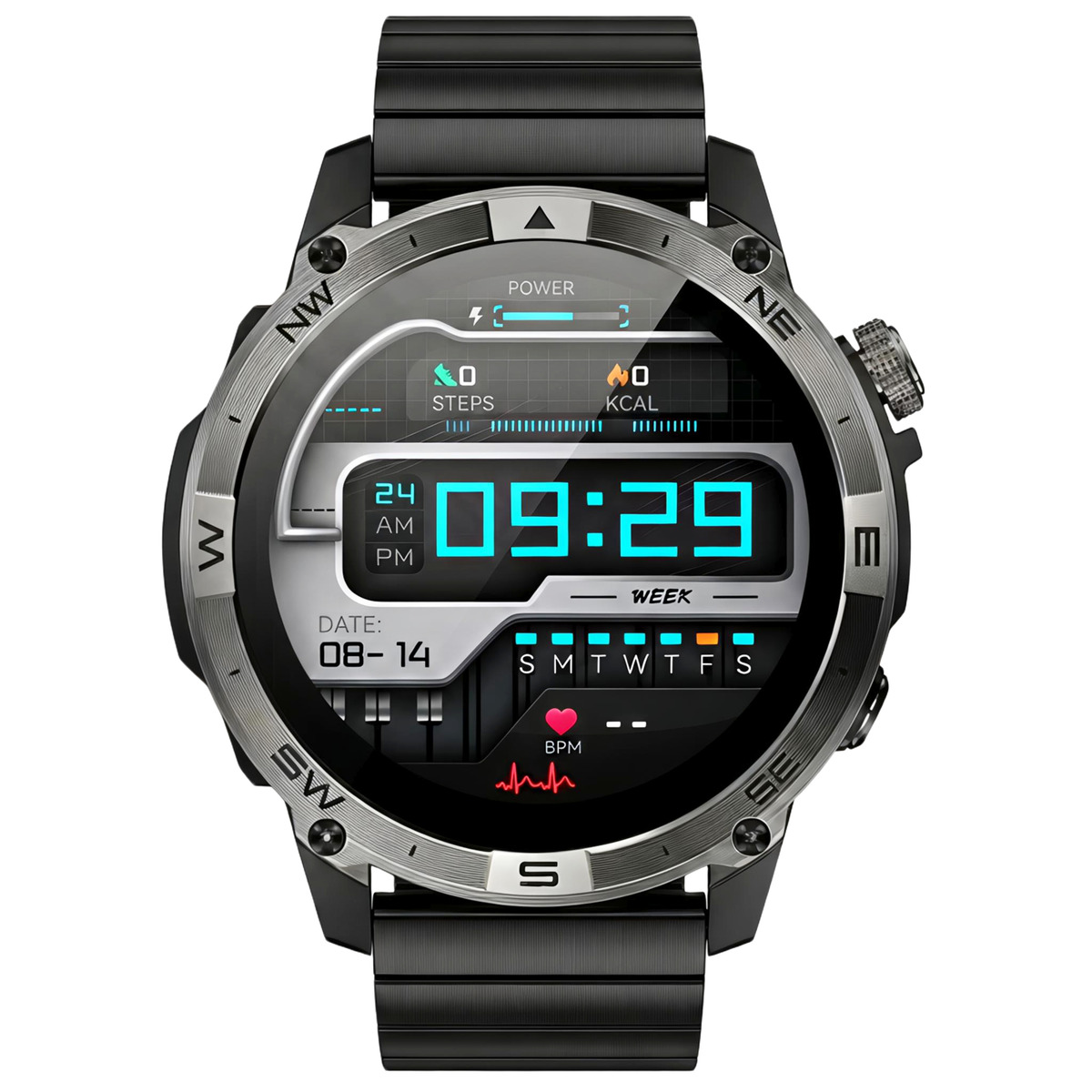 Розумний смарт годинник North Edge GPS Smart Titan Centurion Black