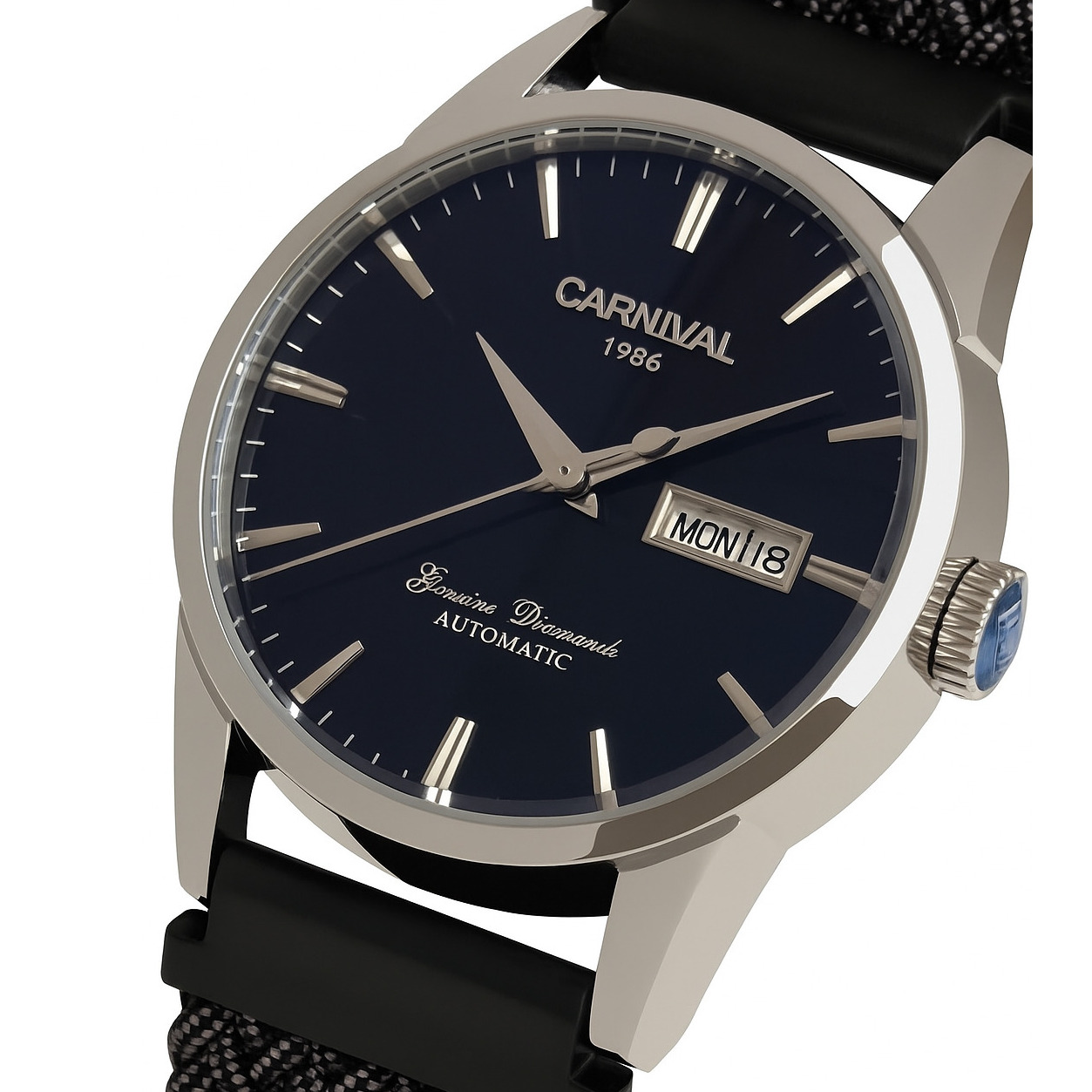 Чоловічий механічний годинник Carnival Flagman Magnetic Grey