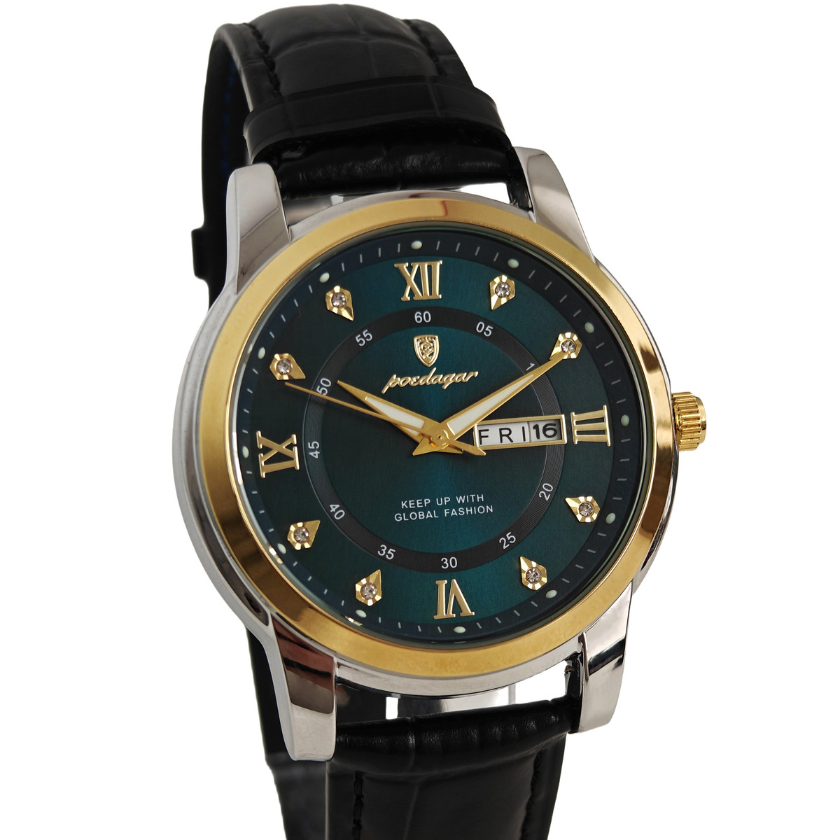 Чоловічий годинник Poedagar Unique Men Leather Deluxe, 2 ремінці